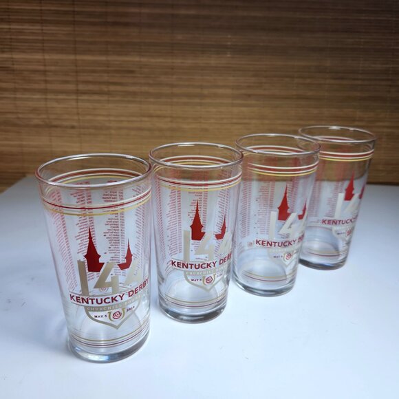 Kentucky Derby Julep Drinking Glasses 144th Churchill Downs 2018 Lot of 4 - Picture 2 of 12